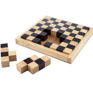 פאזל לוח שח - משחקי חשיבה מעץ