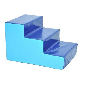 מדרגות ג'ימבורי מרופדות כחול תכלת