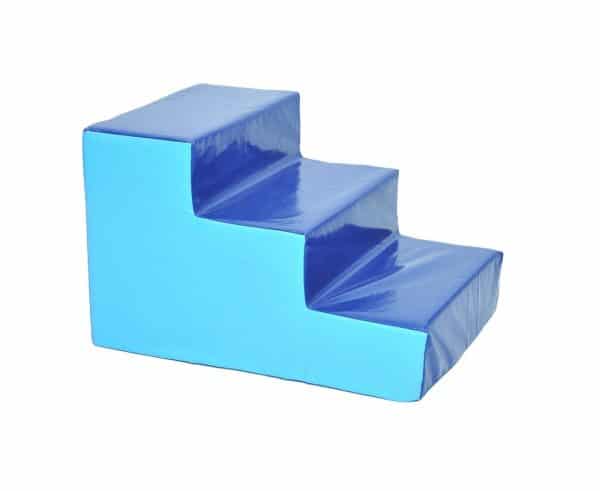 מדרגות ג'ימבורי מרופדות כחול תכלת
